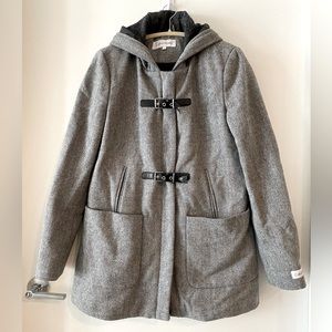 Calvin Klein coat with buckles on the front